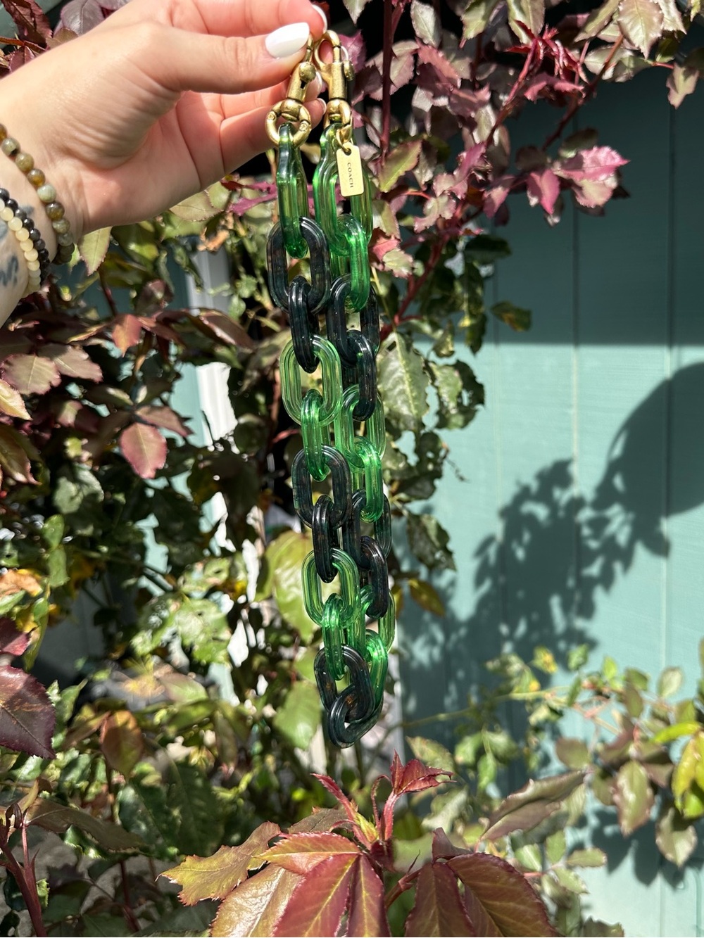 💚 COACH RESIN CHAIN STRAP! 💚 - Picture 6 of 6
